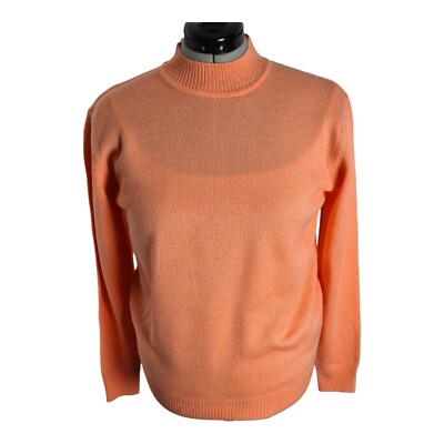 Damart Women's Jumper Pullover Size 10 12 Color Orange Sleeves Long  Excellent UK