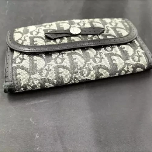 Christian Dior Long Portefeuille Trotteur Ruban D Toile Porte Carte Femme du Japon