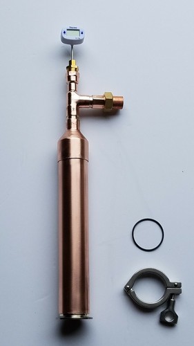 Beer Keg Kit Moonshine Still 1 ft column 2" x 3/4 for Copper Thumper & Worm