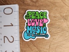 ROCK MUSIC Sticker Rock ON Sticker Decal Rock Out Sticker Peace Love Music