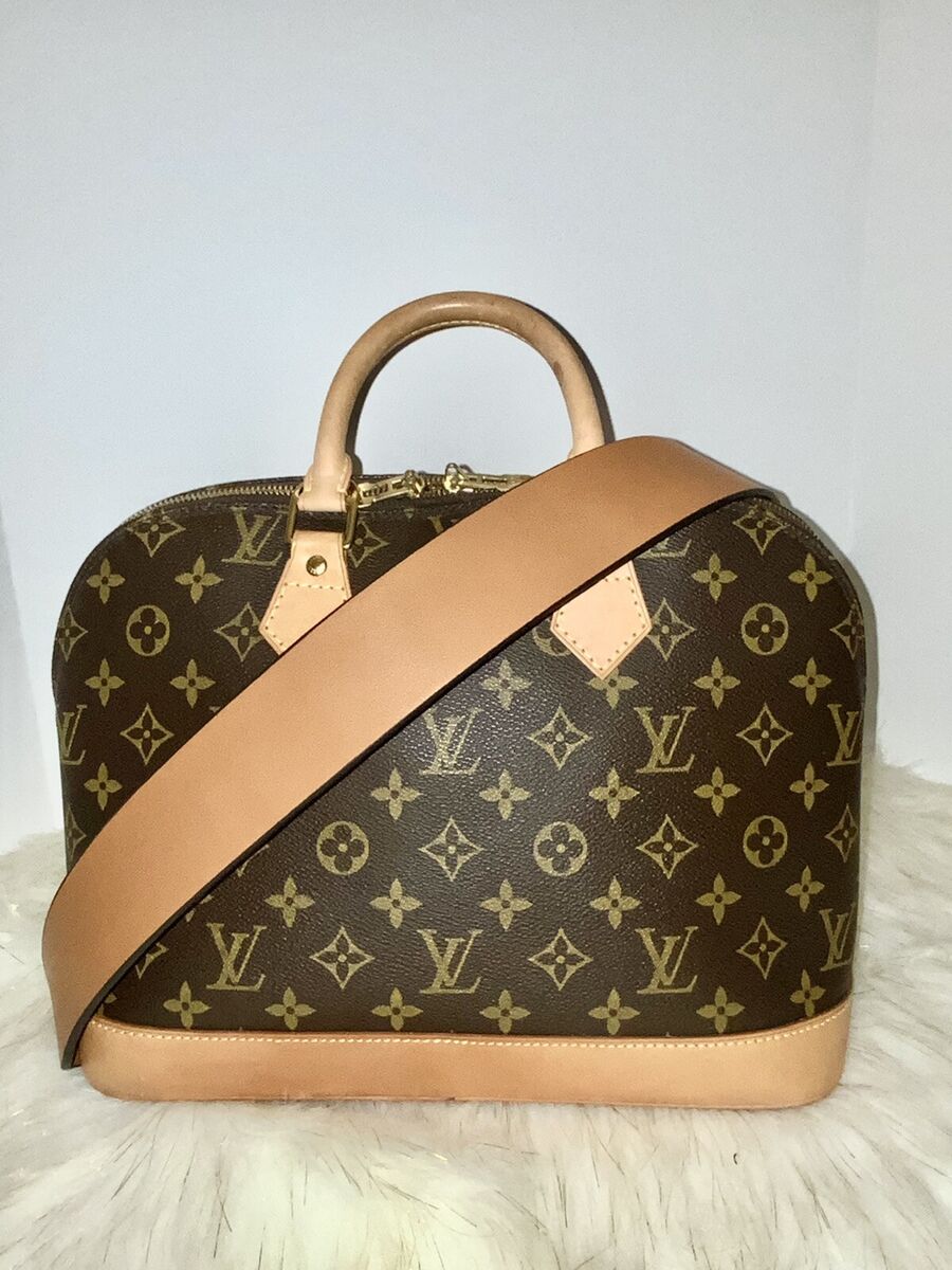 LOUIS VUITTON Alma PM Handbag leather Monogram & COA LOUIS VUITTON Alma PM Handbag leather Monogram & COA