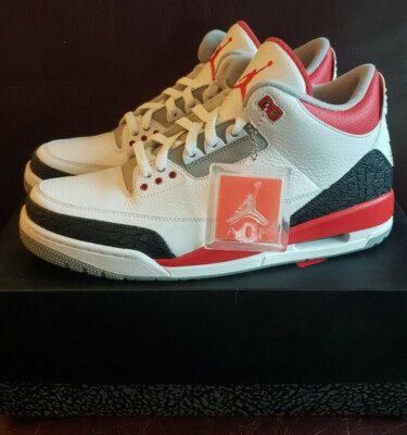 Nike Air Jordan 3 - ''Fire Red'' - Size EU45 / US11 / UK10