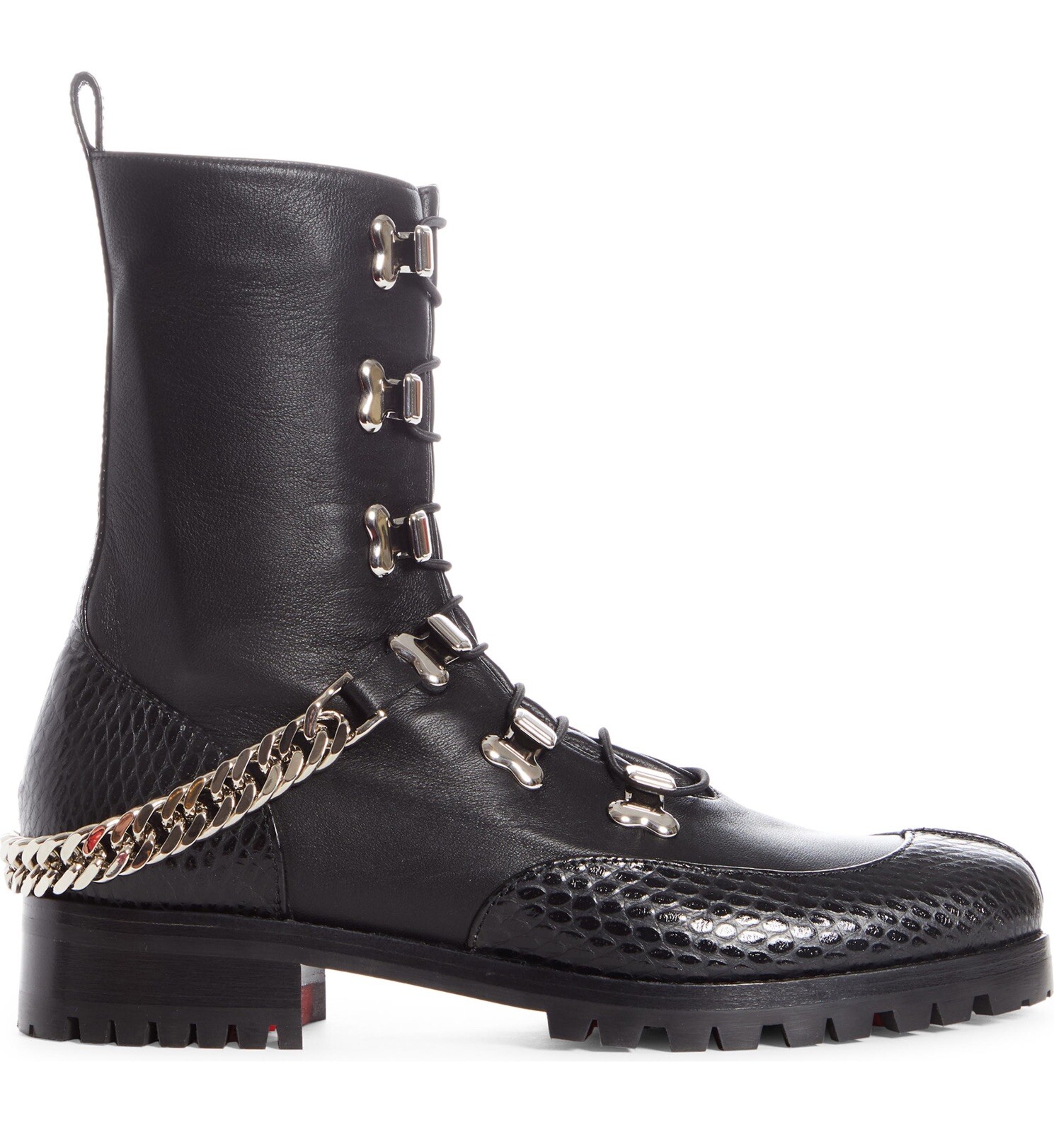 Christian Louboutin Guarda Chain Strap Combat Boots Size 40 New $1395 image 4