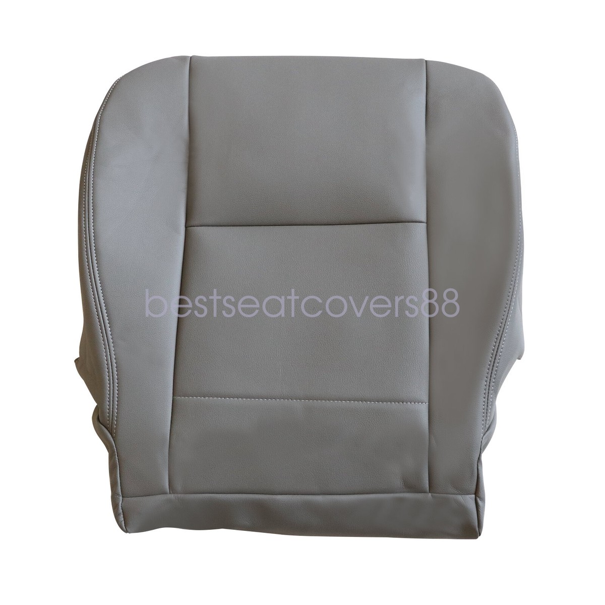 Soillar Microfiber Leather Seat Cover Set For Toyota Sequoia 2000-07 – Driver Side Bottom & Top, Gray, 5-Year Warranty