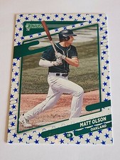 2021 Matt Olson SP Independence Day Variation Panini Donruss