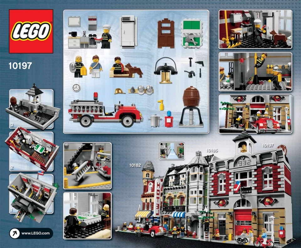 LEGO 10197 Creator Fire Brigade Brand New Sealed Discontinued 2009 - Image 4 of 4