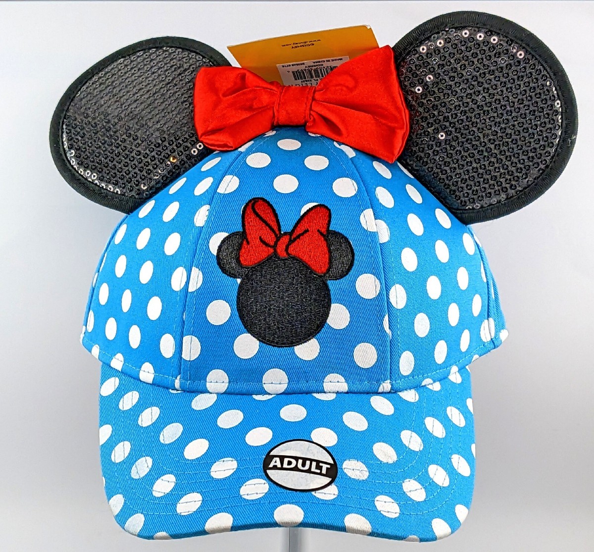 Disney Parks Minnie Mouse Polka Dot Ears & Red Bow Hat  display picture 1