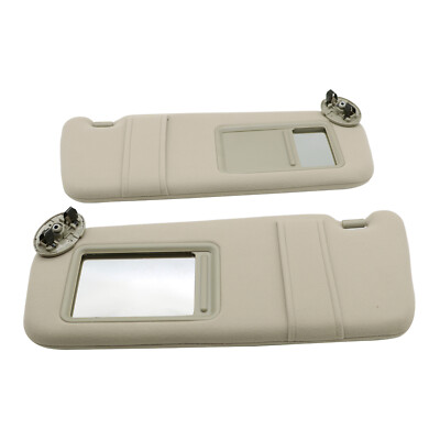 ECCPP Beige Left Driver Side Sun Visor For 2007-2011 Toyota Camry – No Vanity Light, Plush Cloth