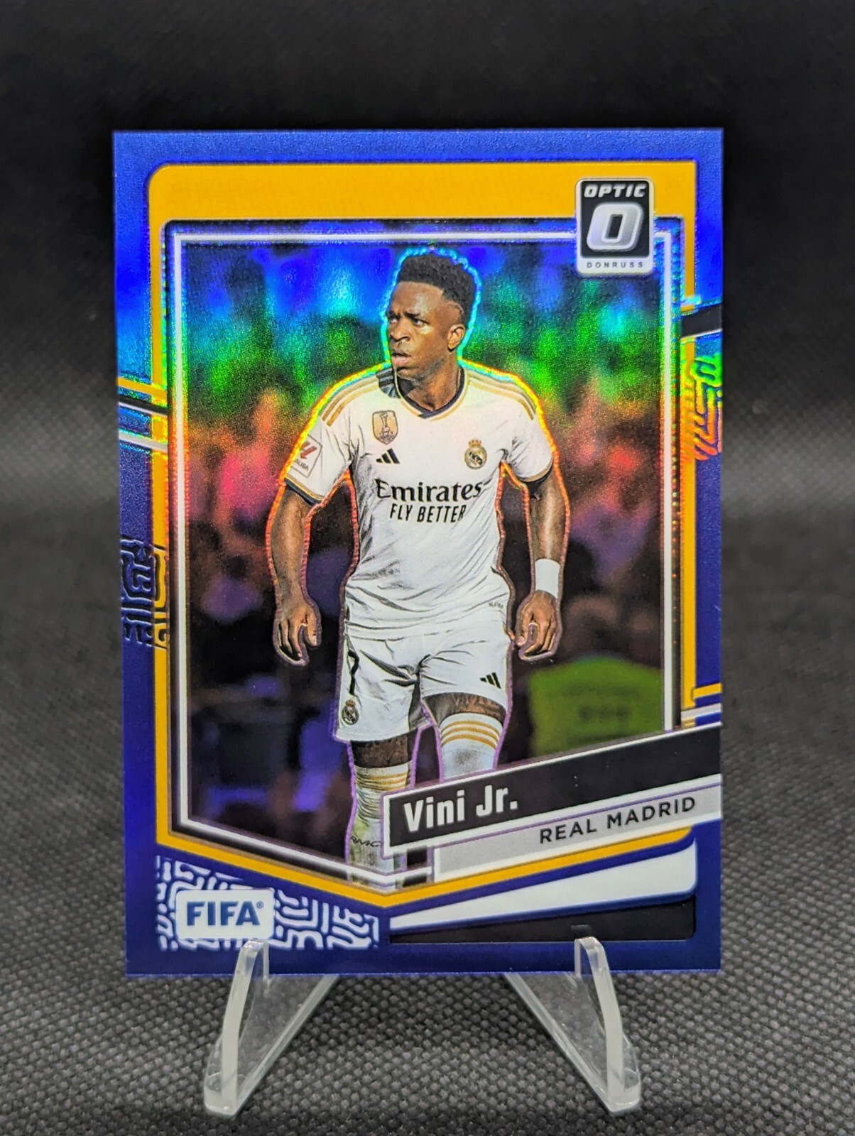 2023-24 Donruss Optic Blue /99 card #119 Vini Jr Real Madrid
