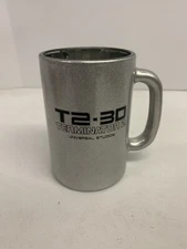 Vintage Universal Studios T2 Terminator 3D Battle Across Time Chrome Coffee Mug