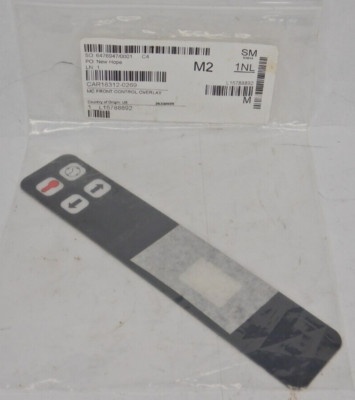 OEM Carter Hoffmann Mc Front Control Overlay 18312-0269