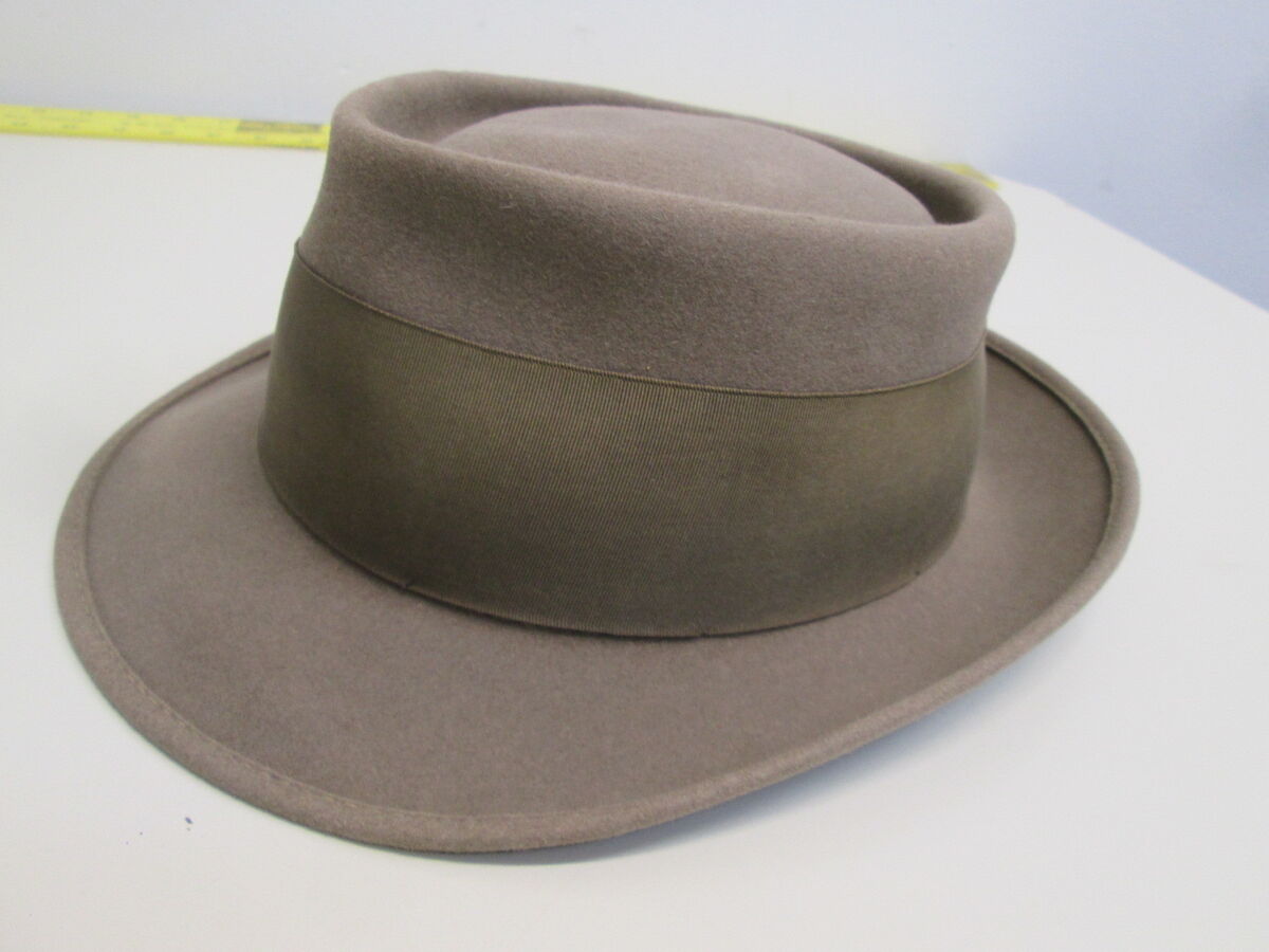 VTG 1950's ? Penney's Marathon brown tan felt Men's 7 1/8 VTG 1950's ? Penney's Marathon brown tan felt Men's 7 1/8