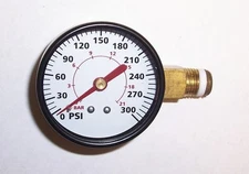 GA031900AV CAMPBELL HAUSFELD GAUGE 2 INCH RIGHT MOUNT 300 PSI REPLACEMENT PART