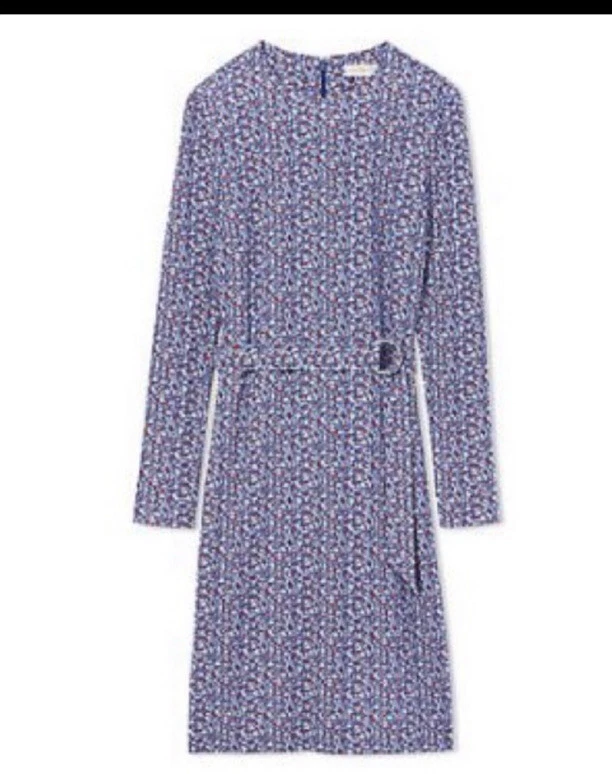 130. Abito Tory Burch Chrissy blu reale hudson raro duchessa Kate XS nuovo con etichette $395