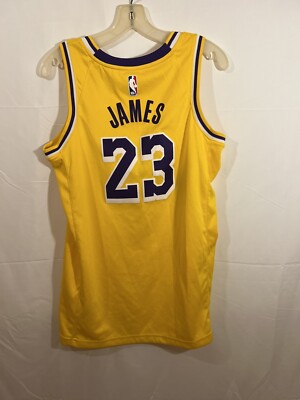 Nike Los Angeles Lakers Jersey #23 Lebron James Swingman Size 40