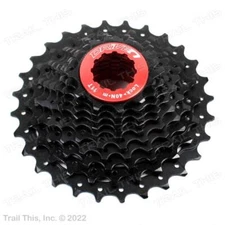 Sunrace Driven CSRX0 10-Speed 11-28 Bike Cassette Black fits Shimano SRAM 11-28T