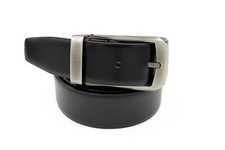 Marco Valentino Men's Black Leather Dress Belt
