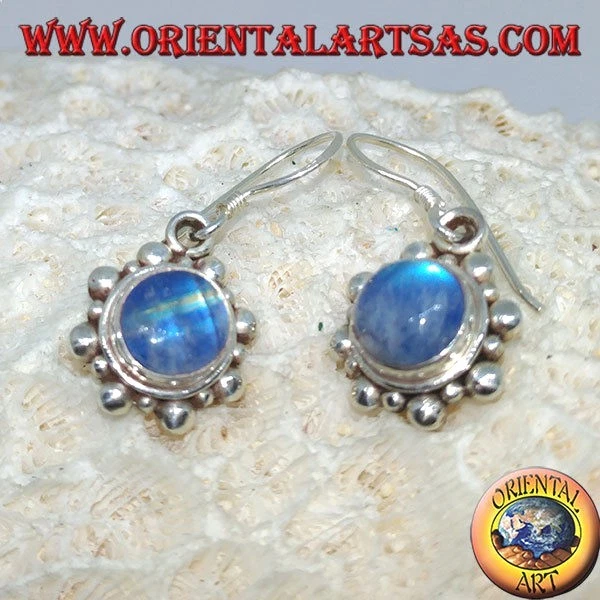 Orecchini Donna In Argento 925 Con Labradorite Naturale 2.3 Carati | Iridescenze Blu-Verdi | Gioiello Ipoallergenico Unique Gems