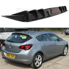 6 Shark Fin Rear Diffuser Bumper Spoiler Lip Splitter For Vauxhall Astra J K