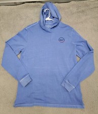 Vineyard Vines Martha's Vineyard Hoodie Mens Medium Blue Large Dot Whale Logo