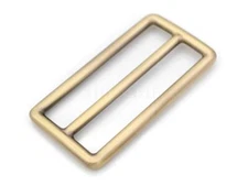 2 Inch Metal Slide Buckle Bag Belt Strap Keeper Slider Triglide Adjuster Purs...