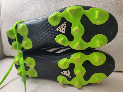 Adidas Goletto FG Youth Soccer Cleats Shoes Size 6 Black/lime Green/White kids - Picture 9 of 10