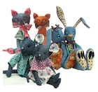 Rabbit, cat and mouse sewing pattern pack.  All three patterns by pcbangles