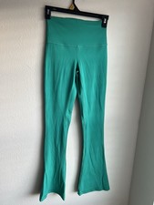 lululemon athletica Womens Green Solid Flared...