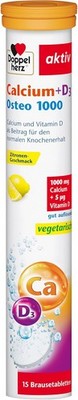 Doppelherz Calcium D3 Osteo 1000 Brausetabletten 15 Stück