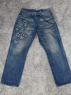 BAPE A Bathing Ape Star Patch Work Denim Japan Exclusive Size Large
