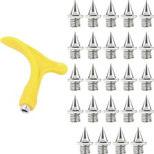 Leichtathletik Spikes Edelstahl Ersatzspikes 6,4mm f&uuml;r Wettk&auml;mpfe Training Sport