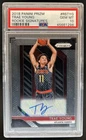 2018-19 Panini Prizm Trae Young Rookie Auto RC #RS-TYG Hawks PSA 10 GEM MINT