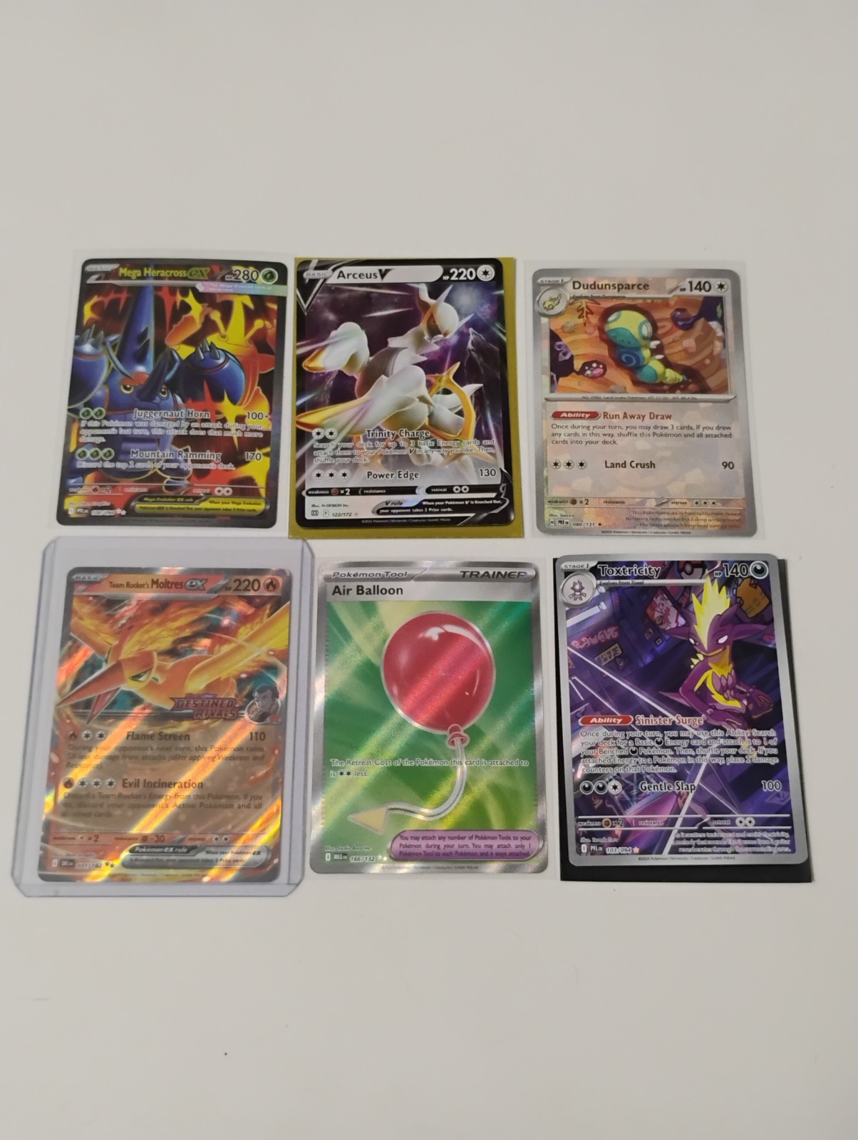 Pokemon Arceus/Mega Heracross Full Arts/Illustration Rare/Master Ball Holo Cards
