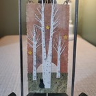Original Artwork By Susan Shepard Black Cat At Birch Trees — photo 3