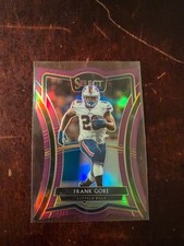 2019 Panini Select - Premier Level Die-Cut Frank Gore #119 Purple Prizm /75