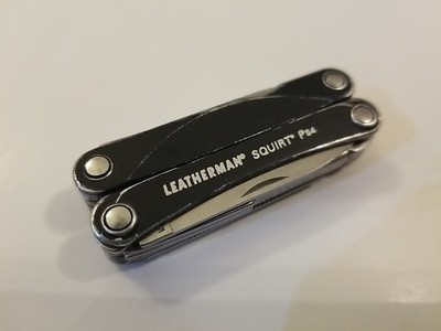 Leatherman Black Squirt PS4 Multi Tool Knife Screwdrivers File Pliers Opener