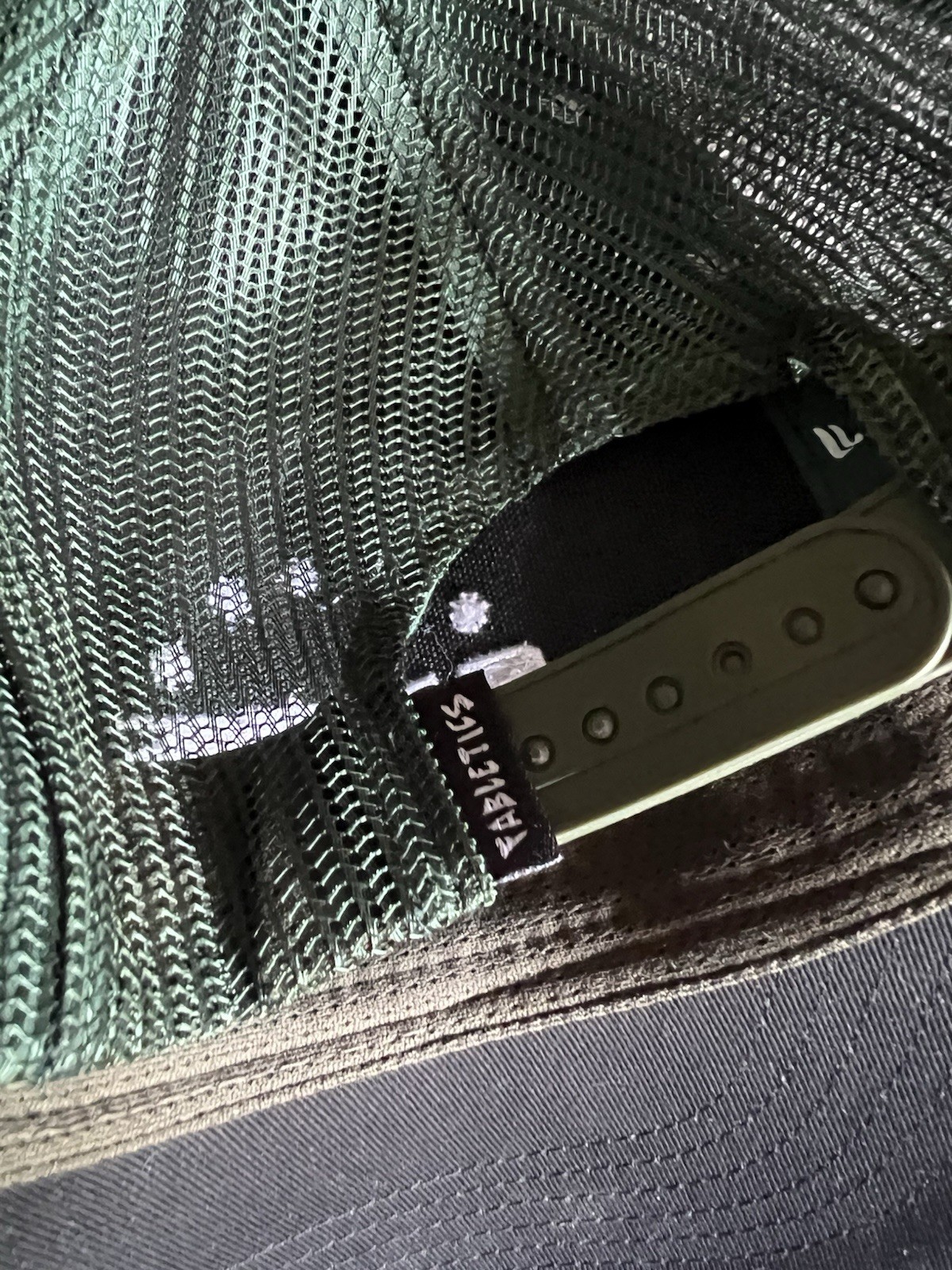 Fabletics Hat Cap Snap Back Green Black Trucker G… - image 3