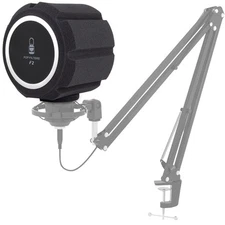 Large Microphone Pop Filter Shield for Mic Stand, Microphone Foam Screen Pop ...