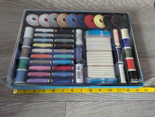 Kit de costura Crelando Home Hobby Lidl hilo agujas pasadores accesorios completo
