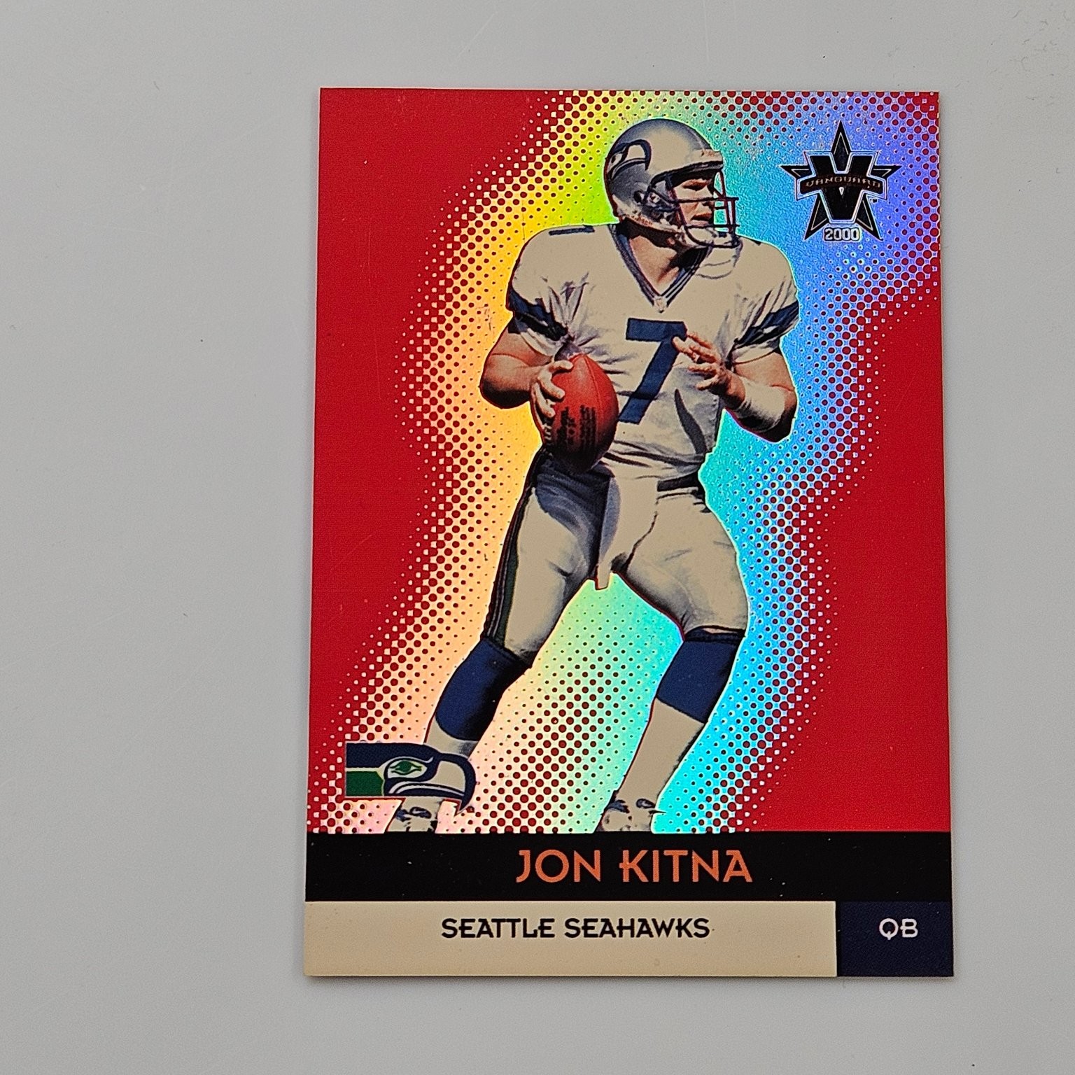 Jon Kitna Seattle Seahawks 2000 Vanguard Pacific SAMPLE Promo Card