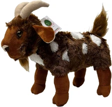 Adore 15" Standing Mocha the Spotted Goat Plush Stuffed Animal Toy