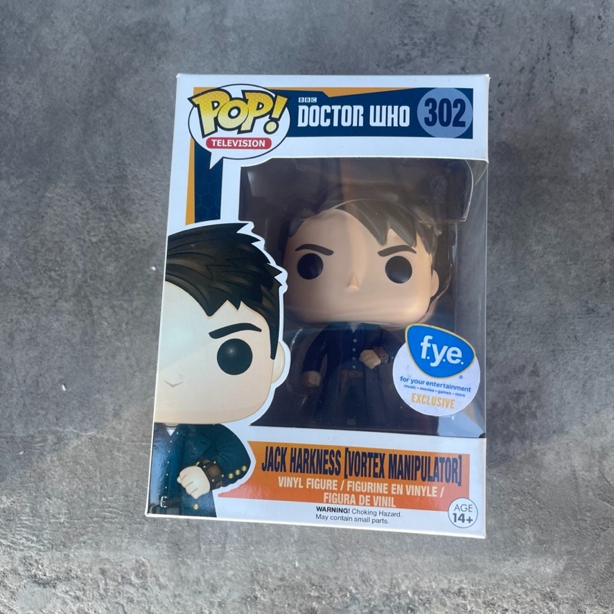 Funko Pop Jack Harkness Vortext Manipulator #302 Figura Vinilo Doctor Who Fye Exc