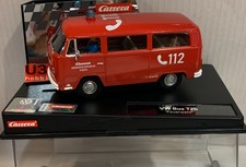 Slot Car Carrera Evolution 27837 Volkswagen VW Bus T2B FIRE DEPARTMENT