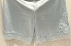 Vtg Baby Blue Bloomers Pettipants Slip Shorts Sweet Floral Blue Lace NEW — photo 5