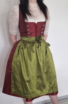 Oktoberfest Dirndl GR. 38 Knielang & 2 Schürzen Moser Limitierte Edition 9/50