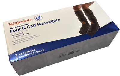 WALGREENS AIR COMPRESSION FOOT & CALF MASSAGERS ! NEW AND UNOPENED !