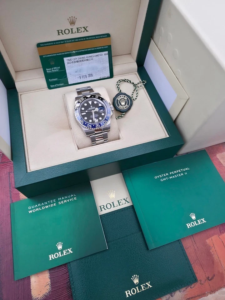 EXCELLENT 2019 ROLEX GMT MASTER II 116710BLNR BATMAN BOX & PAPERS 40MM ATM WATCH - Image 2 of 4