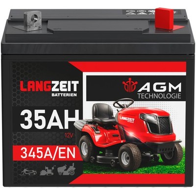 Rasentraktor Batterie 12V 35Ah AGM Aufsitzmäher 30Ah 28Ah 26Ah Plus Pol Rechts