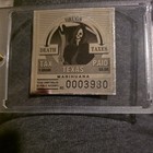 Ultra rare Grim reaper Texas Drug Stamp. double zero 1989 original  — photo 1