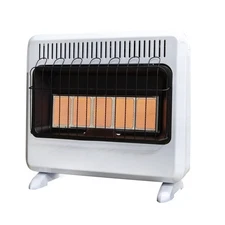 Mr. Heater 30,000 BTU Vent-Free Radiant Heater, Dual Fuel, Natural Gas, LP,